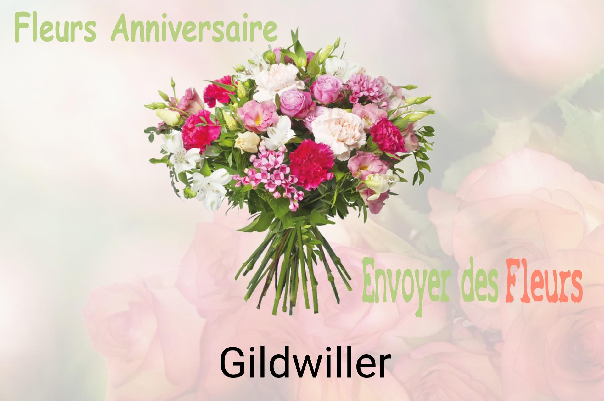 Bouquet de fleurs d’anniversaire livré à Gildwiller